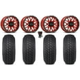 thumbnail image 1 of Raceline Krank 15" Wheels Red 30" Regulator 2 Tires Polaris RZR XP 1000 / PRO XP / Ranger XP 900/1000, 1 of 4