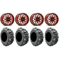 thumbnail image 1 of Raceline Krank 15" Wheels Red 31" Bogger Tires Polaris RZR XP 1000 / PRO XP / Ranger XP 900/1000, 1 of 4