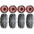 thumbnail image 1 of Raceline Krank 15" Wheels Red 31" MotoClaw Tires Polaris RZR XP 1000 / PRO XP / Ranger XP 900/1000, 1 of 4