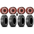thumbnail image 1 of Raceline Krank 15" Wheels Red 32" Predator Tires Polaris RZR XP 1000 / PRO XP / Ranger XP 900/1000, 1 of 4
