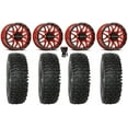 thumbnail image 1 of Raceline Krank 15" Wheels Red 32" RC500 Tires Can-Am Commander Maverick Renegade Outlander Defender, 1 of 4