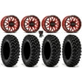 thumbnail image 1 of Raceline Krank 15" Wheels Red 32" Warrior XT Sticky Tires Polaris RZR XP 1000 / PRO XP / Ranger XP 900/1000, 1 of 4