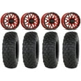 thumbnail image 1 of Raceline Krank 15" Wheels Red 33" Chicane DS Tires Sportsman RZR Ranger, 1 of 4