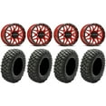 thumbnail image 1 of Raceline Krank 15" Wheels Red 33" Crawler XR Tires Polaris RZR XP 1000 / PRO XP / Ranger XP 900/1000, 1 of 4
