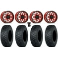 thumbnail image 1 of Raceline Krank 15" Wheels Red 33" Tenacity XNR Tires Polaris RZR XP 1000 / PRO XP / Ranger XP 900/1000, 1 of 4