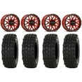 thumbnail image 1 of Raceline Krank 15" Wheels Red 35" XComp ATR Tires Can-Am Commander Maverick Renegade Outlander Defender, 1 of 4