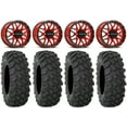 thumbnail image 1 of Raceline Krank 15" Wheels Red 35" XTR370 Tires Polaris RZR XP 1000 / PRO XP / Ranger XP 900/1000, 1 of 4