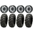 thumbnail image 1 of Raceline Krank XL 18" Wheels Black 34" Blackwater Tires Can-Am Commander Maverick Renegade Outlander Defender, 1 of 4