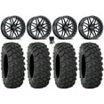 thumbnail image 1 of Raceline Krank XL 18" Wheels Black 37" XTR370 Tires Polaris RZR XP 1000 / PRO XP / Ranger XP 900/1000, 1 of 4