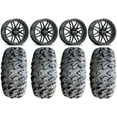 thumbnail image 1 of Raceline Krank XL 20" Wheels Black 33" MotoClaw Tires Can-Am Maverick X3 / Honda Pioneer 1000 / Talon, 1 of 4