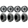 thumbnail image 1 of Raceline Krank XL 20" Wheels Black 35" Bogger Tires Sportsman RZR Ranger, 1 of 4