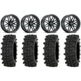 thumbnail image 1 of Raceline Krank XL 22" Wheels Black 35" ACP Tires Polaris RZR XP 1000 / PRO XP / Ranger XP 900/1000, 1 of 4