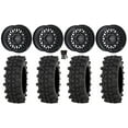 thumbnail image 1 of Raceline Omega 14" Wheels Black 27" ACP Tires Sportsman RZR Ranger, 1 of 4
