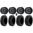 thumbnail image 1 of Raceline Omega 14" Wheels Black 29" Dual Threat Tires Kawasaki Mule Pro FXT, 1 of 5