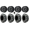 thumbnail image 1 of Raceline Omega 14" Wheels Black 30" Bogger Tires Sportsman RZR Ranger, 1 of 4