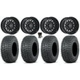 thumbnail image 1 of Raceline Omega 14" Wheels Black 32" Terra Hook Tires Sportsman RZR Ranger, 1 of 4