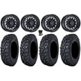 thumbnail image 1 of Raceline Omega 15" Wheels Gloss Black 32" Klever X/T Tires KawasakiMuleProFXT, 1 of 4