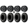 thumbnail image 1 of Raceline Omega 15" Wheels Satin Black 30" MotoRally Tires KawasakiMuleProFXT, 1 of 4