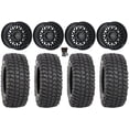 thumbnail image 1 of Raceline Omega 15" Wheels Satin Black 32" XCR350 Tires Sportsman RZR Ranger, 1 of 4