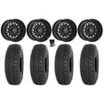 thumbnail image 1 of Raceline Omega 15" Wheels Satin Black 33" Chicane LT Tires KawasakiMuleProFXT, 1 of 4