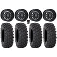 thumbnail image 1 of Raceline Omega 15" Wheels Satin Black 33" XTR370 Tires Sportsman RZR Ranger, 1 of 4