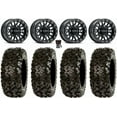 thumbnail image 1 of Raceline Podium Bdlk 14" Bk Wheels 28" Rip Saw Tires Sportsman RZR Ranger, 1 of 4