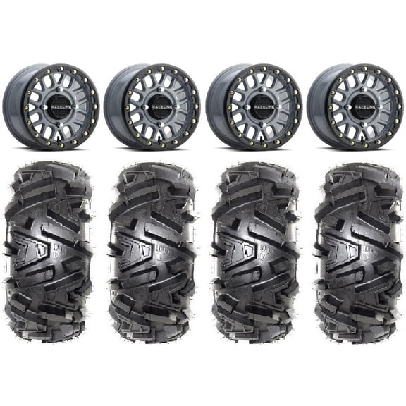 Raceline Podium Bdlk 14" Gy Wheels 27" Moto MTC Tires Sportsman RZR Ranger