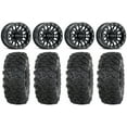thumbnail image 1 of Raceline Podium Bdlk 14" Wheels Bk 32" Roctane T4 Tires Sportsman RZR Ranger, 1 of 4