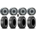 thumbnail image 1 of Raceline Podium Bdlk 14" Wheels Gy 27" Predator Tires Kawasaki Mule Pro FXT, 1 of 5