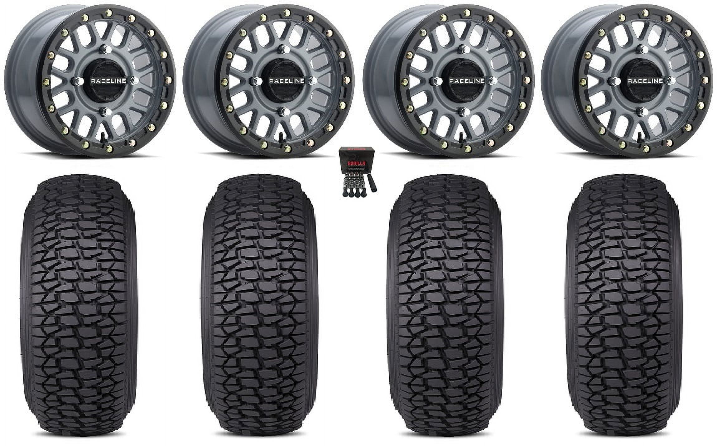 Raceline Podium Bdlk 14" Wheels Gy 30" Regulator 2 Tires Can-Am ...