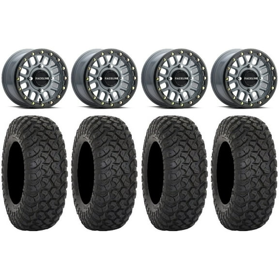 Raceline Podium Bdlk 15" Gy Wheels 32" RT320 Tires Polaris RZR XP 1000 / PRO XP / Ranger XP 900/1000