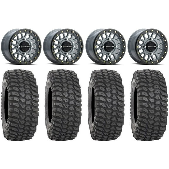 Raceline Podium Bdlk 15" Gy Wheels 32" XCR350 Tires Polaris RZR XP 1000 / PRO XP / Ranger XP 900/1000