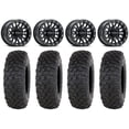 thumbnail image 1 of Raceline Podium Bdlk 15" Wheels Bk 33" Chicane DS Tires Sportsman RZR Ranger, 1 of 4