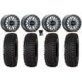 thumbnail image 1 of Raceline Podium Bdlk 15" Wheels Gy 33" Roctane ST Tires Can-Am Maverick X3 / Honda Pioneer 1000 / Talon, 1 of 4