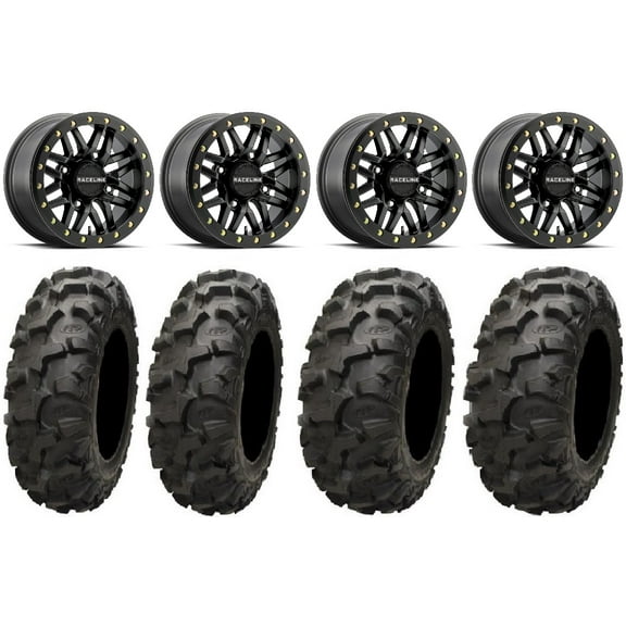 Raceline Ryno Bdlk 14" Bk Wheels 27" Blackwater Tires Polaris RZR XP 1000 / PRO XP / Ranger XP 900/1000