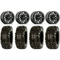 thumbnail image 1 of Raceline Ryno Bdlk 14" Bk Wheels 27" Rip Saw Tires Sportsman RZR Ranger, 1 of 4