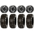 thumbnail image 1 of Raceline Ryno Bdlk 14" Bk Wheels 28" Rip Saw Tires Can-Am Maverick X3 / Honda Pioneer 1000 / Talon, 1 of 4