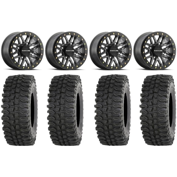 Raceline Ryno Bdlk 14" Gm Wheels 28" BDC Tires Sportsman RZR Ranger