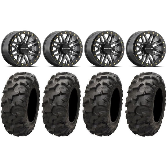 Raceline Ryno Bdlk 14" Gm Wheels 30" Blackwater Tires Polaris RZR XP 1000 / PRO XP / Ranger XP 900/1000