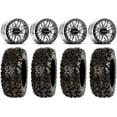 thumbnail image 1 of Raceline Ryno Bdlk 14" Mh Wheels 28" Rip Saw Tires Kawasaki Mule Pro FXT, 1 of 4