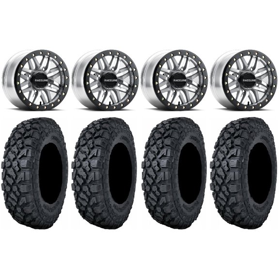 Raceline Ryno Bdlk 14" Mh Wheels 30" Klever X/T Tires Polaris RZR XP 1000 / PRO XP / Ranger XP 900/1000