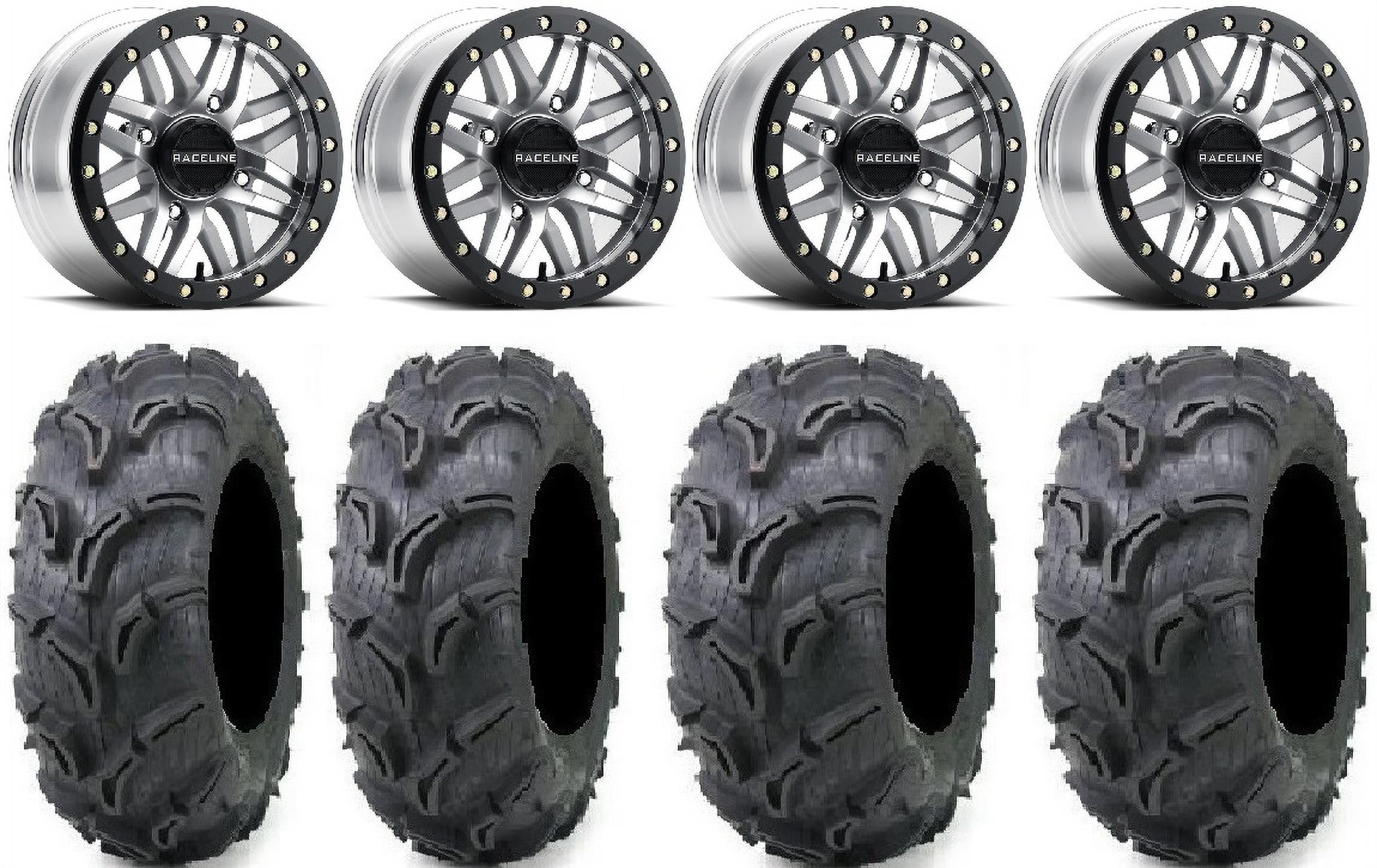 Raceline Ryno Bdlk 14" Mh Wheels 30" Zilla Tires Sportsman RZR Ranger