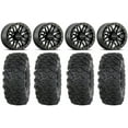 thumbnail image 1 of Raceline Ryno Bdlk 14" Wheels Black 27" Roctane T4 Tires Sportsman 550 850 1000, 1 of 4