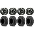 thumbnail image 1 of Raceline Ryno Bdlk 15" Bk Wheels 34" MotoVator Tires Sportsman RZR Ranger, 1 of 4