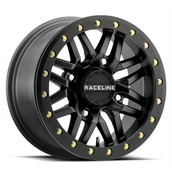 Raceline Ryno Beadlock 15x10 Wide ATV/UTV Wheel - Satin Black (4/137) +0mm