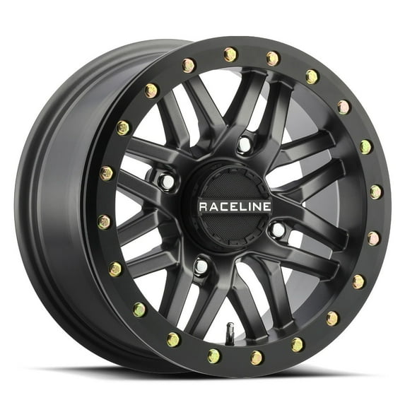 Raceline Ryno Beadlock 15x7 ATV/UTV Wheel - Gunmetal (4/156) +10mm
