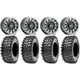 thumbnail image 1 of Raceline Squad Bdlk 15" Wheels Bk +10mm 30" Rampage Tires Sportsman RZR Ranger, 1 of 4