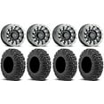 thumbnail image 1 of Raceline Squad Bdlk 15" Wheels Bk +38mm/+10mm 30" MotoVator Tires Can-Am Defender, 1 of 5
