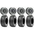 thumbnail image 1 of Raceline Squad Bdlk 15" Wheels Bk +38mm/+10mm 30" Rampage Tires Can-Am Defender, 1 of 5