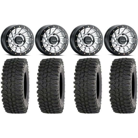 Raceline Squad Bdlk 15" Wheels Si +10mm 35" BDC Tires Sportsman RZR Ranger